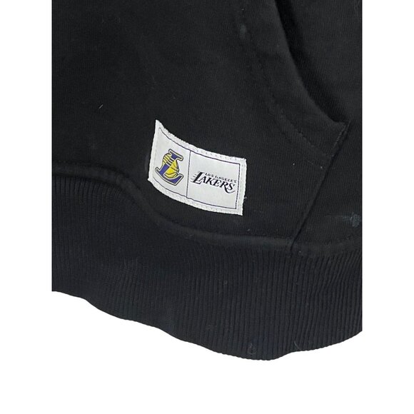 Los Angeles Lakers NBA Black Hoodie Sweatshirt Mens Large Cotton Athletic Fan Sp - Picture 3 of 5